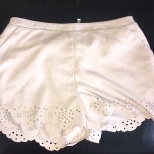 Suede shorts